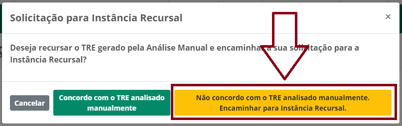 SAIP Minhas Solicitacoes Instancia Recursal Mensagem